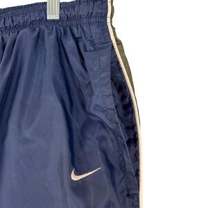 Vintage Nike Pants Mens XL Blue Fleece Lined Track Stripe‎ Zip Athletic Gym Run